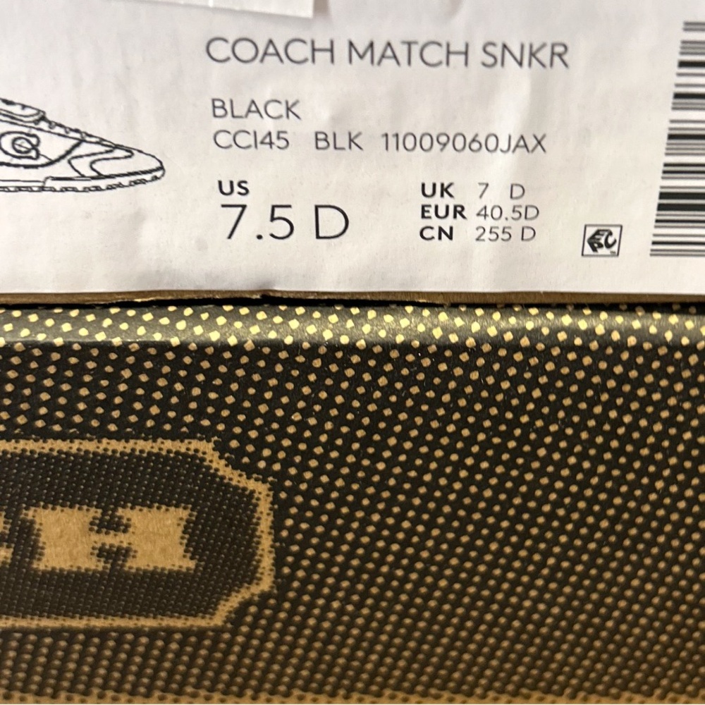 Coach Men Match Sneaker CCI45 New In silver US size 9-13 - Picture 8 of 11